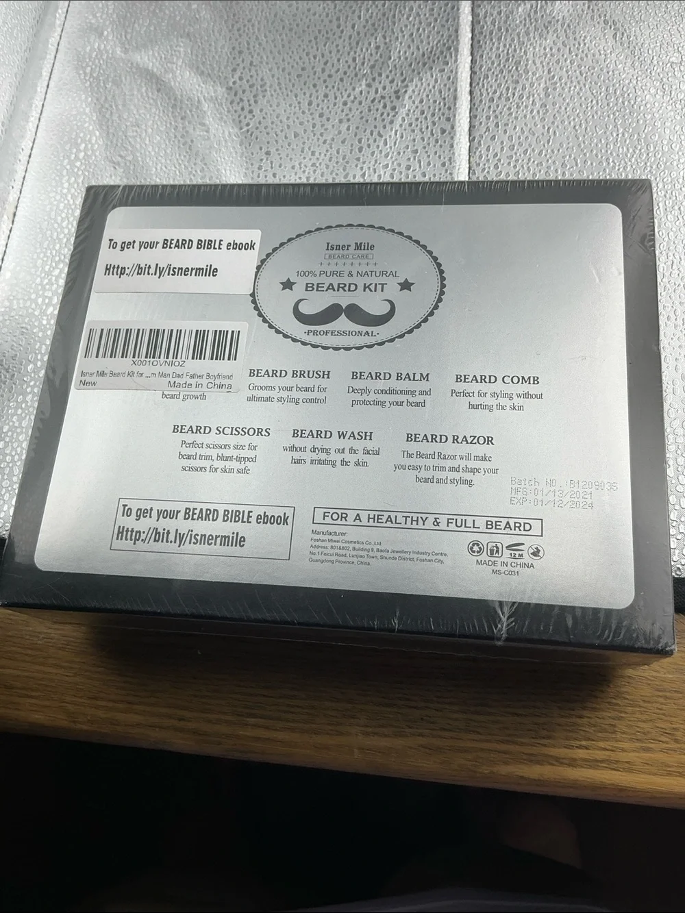 Owner Mile Beard Care Kit For Men Grooming and Trimming Tool Set NEW